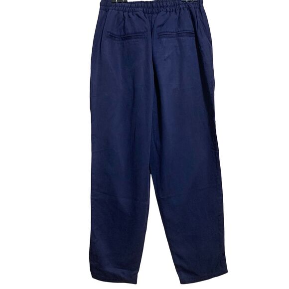 FAT FACE PERTH Navy Indigo Blue Tapered TENCEL Lyocell Trousers Sz 2 NWT - Picture 4 of 13